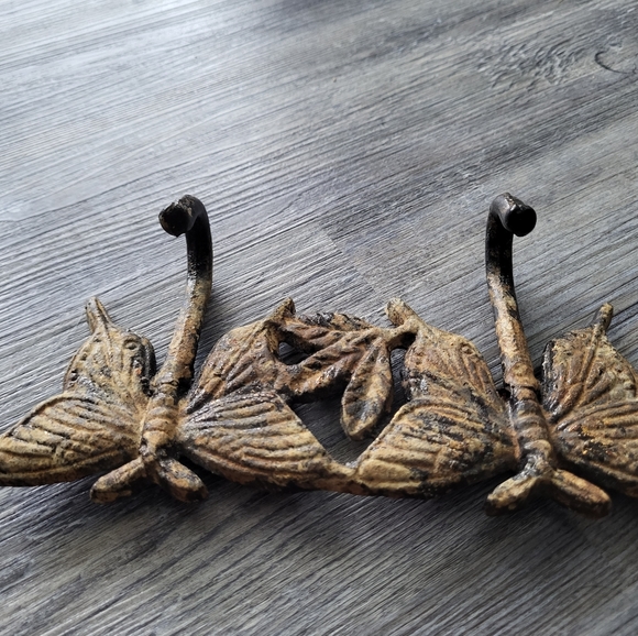 Rustic Butterfly Hooks - Picture 2 of 7